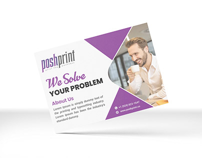 Custom Print Business Post Card Design by Posh Print