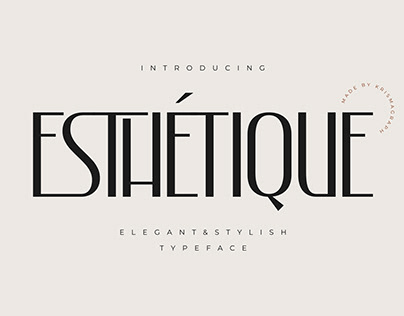 Esthetique - Elegant & Stylish Display Font