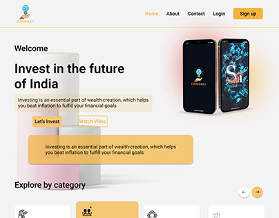 Idealizer And Investor Landing Page