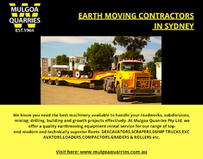 Are you searching for Earthmoving contrators?