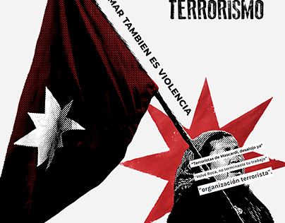 Luchar por nuestros derechos no es terrorismo - Afiche