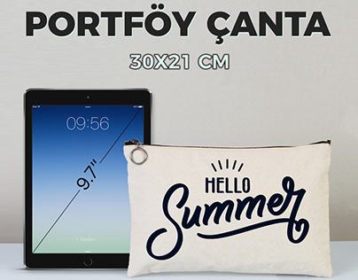iPad Portföy Çanta - iPad Handbag - Clutch Bag