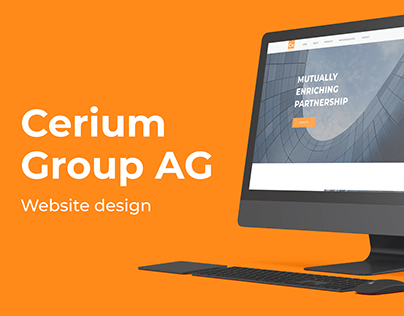 Дизайн корпоративного сайта "Cerium Group AG"