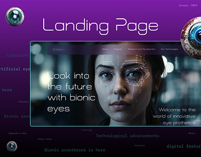 A Bionic Landing Page | Eyeing the Future