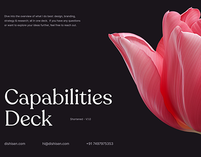 Project thumbnail - Capabilities Deck Shortened: Branding, graphics & UX