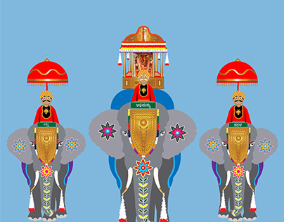 Mysuru Dasara Festival illustration