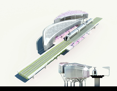 Tram Station Project C9. Kaohsiung.2012. FIRST PRIZE