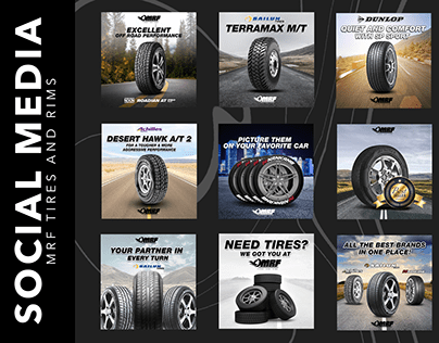 MRF Tires and Rims - Social Media Graphics