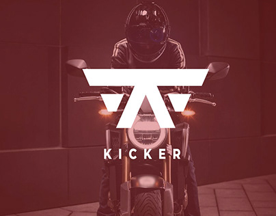 KICKER | Motocyle company logo design & brand identity