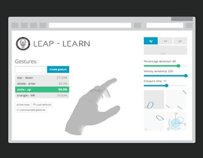 Leap Learn, a 3d Gesture definition with Leap Motion