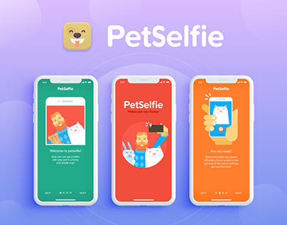 PetSelfie : UX/UI Design | Pet App Design