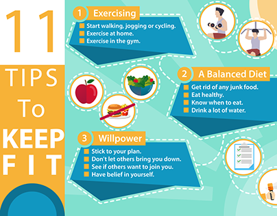 Fitness Tips Infographic