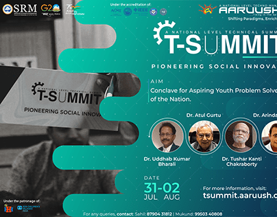 Poster design for T Summit - Aaruush