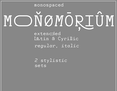 Monomorium typeface