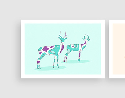 Animal Abstraction - Set of Illustrations