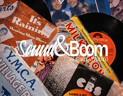Brand Identity for Sound&Boom Record Studio