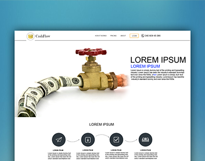 Cash Flow Website design by Creative RJ
