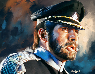 Major Saab movie Amitabh Bachchan portrait