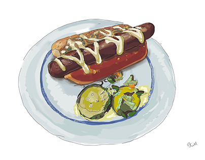 Picky - food blog illustrations & logo