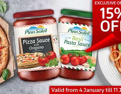 Plein Soleil Pizza & Pasta Sauce Online Banner
