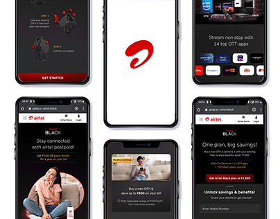 Airtel UI - Landing pages