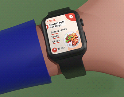 Cooking App - Watch UI Concept