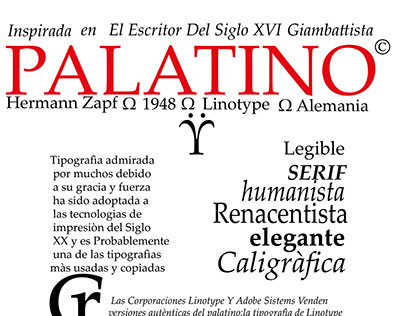 Tipografía Palatino