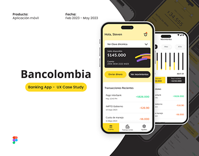 Project thumbnail - UX/UI - Bancolombia UX Case Study