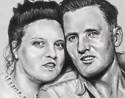Gladys and Vernon Presley, 1947