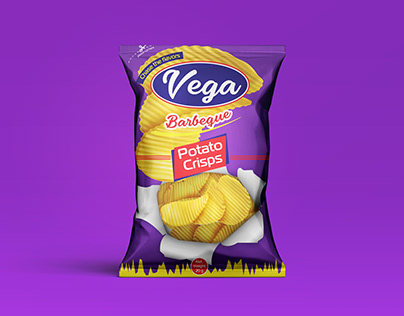 Vega Potato Crisps Package + Pouch mockup