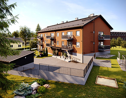 3d visualization-exterior, CGI, project in Finland