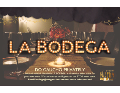 Gaucho Bodega Events Flyer