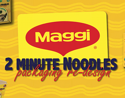 Maggie 2 Minute Noodles - Packaging Re-Design