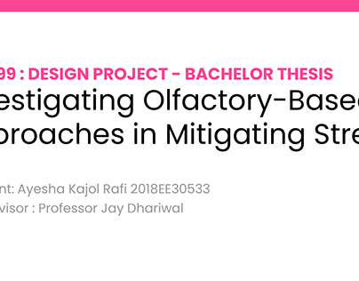 Olfactory Approaches to Mitigating Stress - Thesis Deck