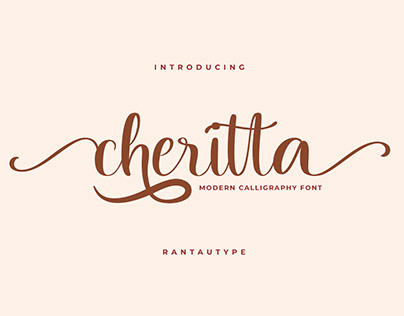 Cheritta Modern Calligraphy Font