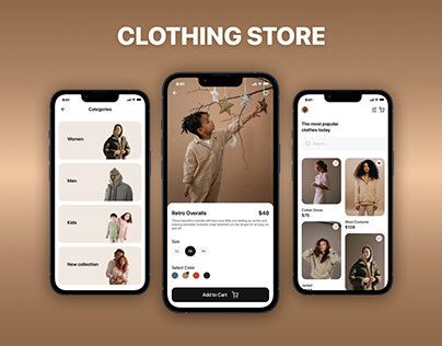 Fashion Mobile Store App Ecommerce Clothing Clothes