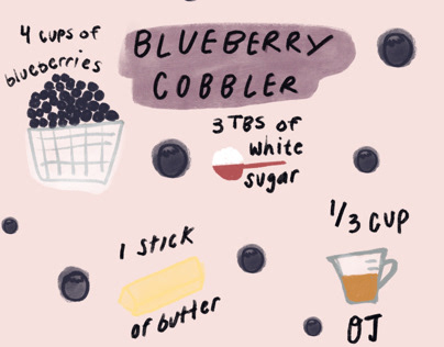 Blueberry cobbler recipe