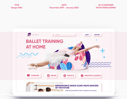 Website for ballet lovers 1on1 Ballet Studio