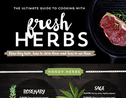 Cooking with Fresh Herbs - Infographic