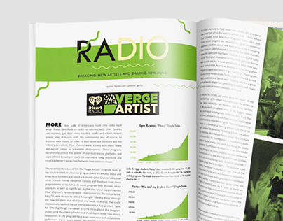 iHeartRadio's On The Verge, Double-Page Magazine Spread