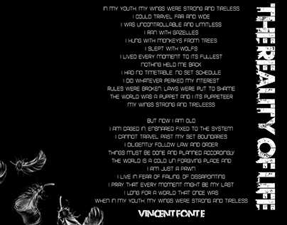 Typoetry - Vincent Fonte - Reality of Life