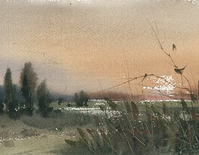 last days of August / watercolour
