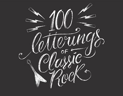 100 Letterings Of Classic Rock | 01-20