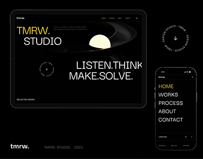 Project thumbnail - tmrw. studio - Redesign