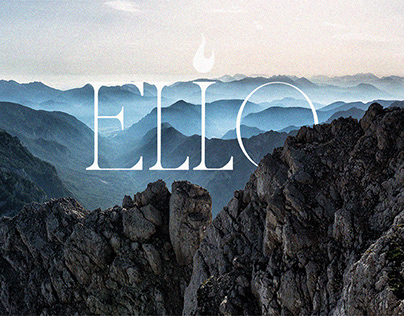 Logo for candles "Ello"