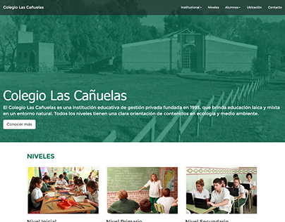 Web design - Colegio Las Cañuelas - 2016