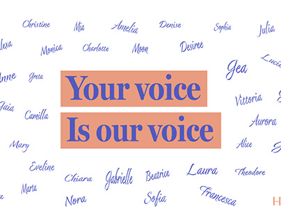 Your voice is our voice