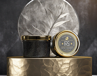 Caviar Jar Branding with a Luxury look