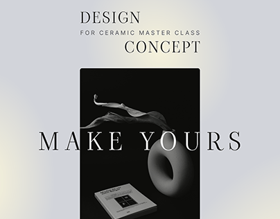 "Make yours" ceramic master class | Landingpage
