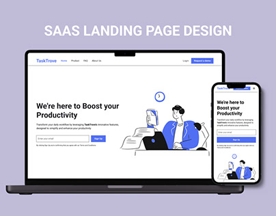 Project thumbnail - Saas Landing Page Design